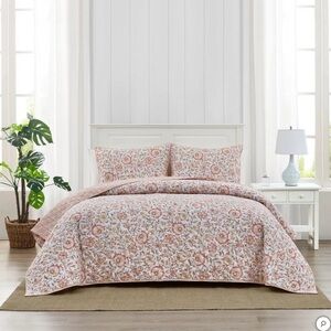 Caro Home 3-piece Cotton Quilt Set, Manda